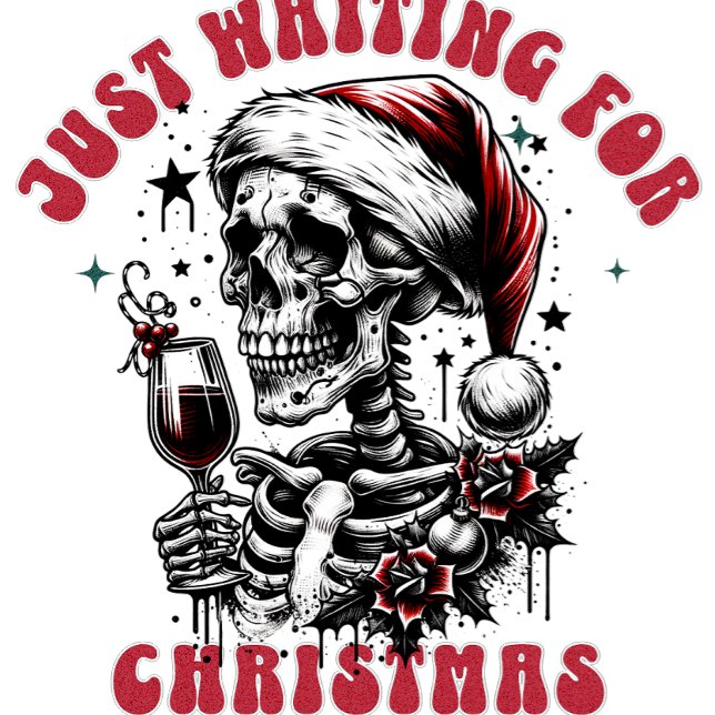 Camiseta Waiting for Christmas (Criador carregado)