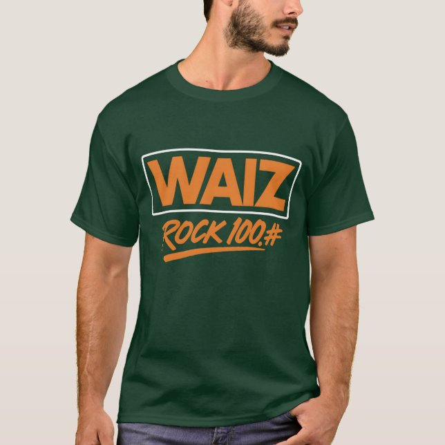Camiseta WAIZ Rock 100# T-Shirt - Bold Retro Rock Station L (Frente)
