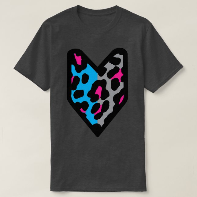 Camiseta Wakaba Duo Leopard (Frente do Design)