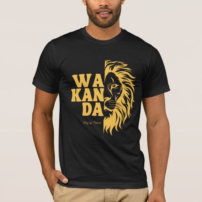 Camiseta WAKANDA: King By Nature | Bella T-Shirt (Frente)