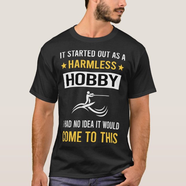 Camiseta Wakeboard Wakeboard Wakeboard de Hobby Indefeso (Frente)