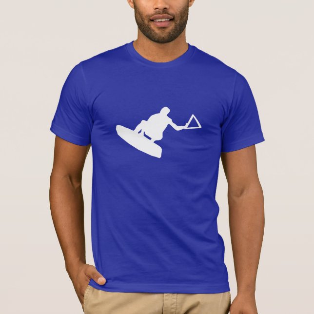 Camiseta Wakeboarder azul (Frente)