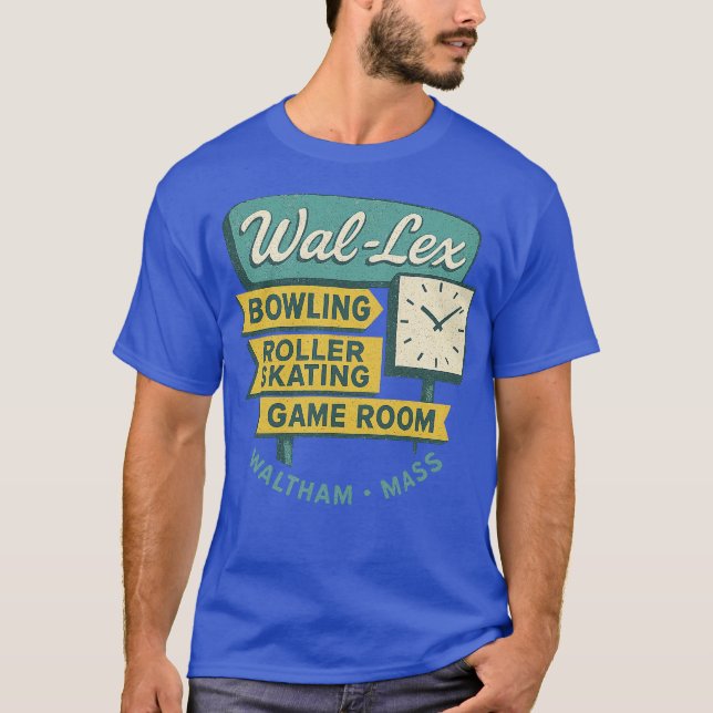 Camiseta Wal-Lex Boliche Rollerway Vintage (Frente)