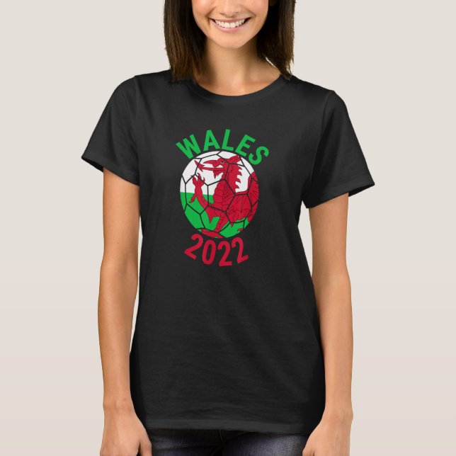 Camiseta Wales 2022 Football Supporter Championship Soccer  (Frente)