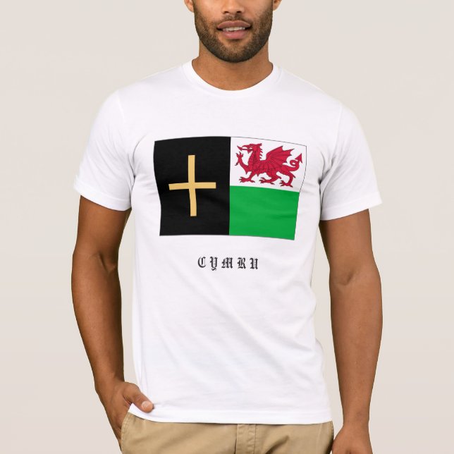 Camiseta Wales Cross & Dragon T Shirt (Frente)