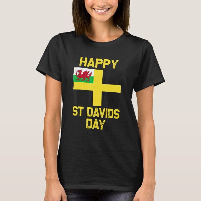 Camiseta Wales 'Cymru' Welsh flag St. Davids Day Dewi Hapus (Frente)