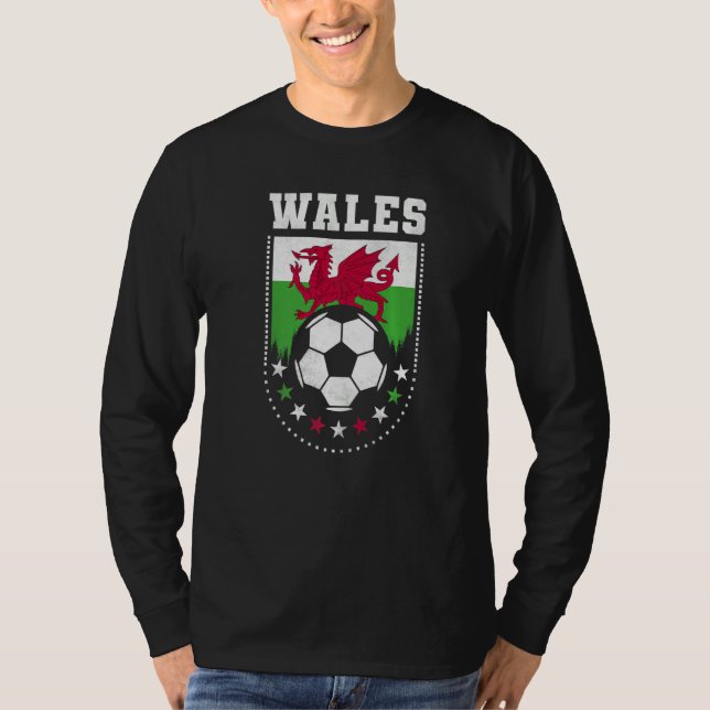 Camiseta Wales Flag Soccer Fan   (Frente)