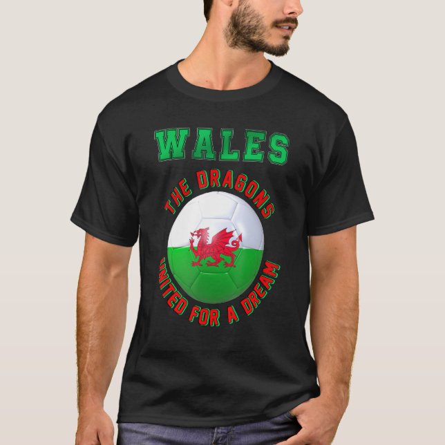 Camiseta Wales  Slogan for Welsh football team v2 (Frente)