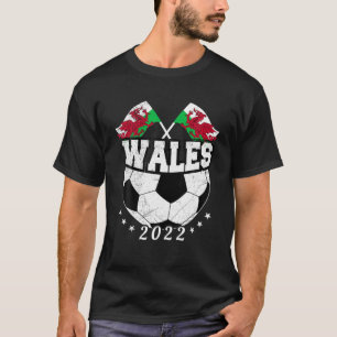 Camiseta Wales Soccer Ball Welsh Team Para Homens