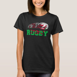 Camiseta Wales Sport Rugby Atleta Rugby Player Gráfico Wel