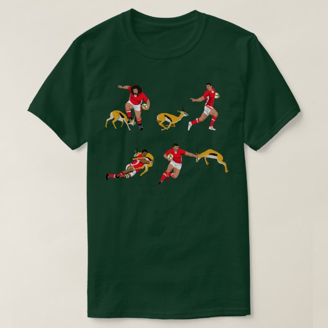 Camiseta Wales vs The Springboks (Frente do Design)