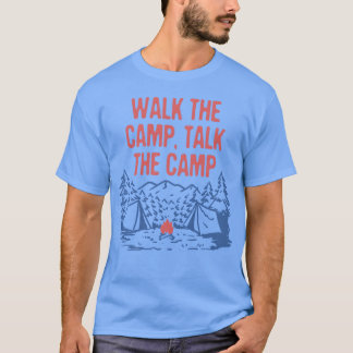 Camiseta Walk the Campalk the Camp Funny Camping Humor retr