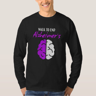 Camiseta Walk To End Alzheimers Disease Month Purple Alzhei