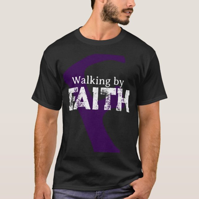 Camiseta Walking by Faith T-Shirt (Frente)