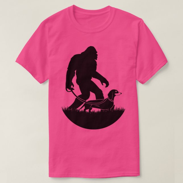 Camiseta Walking Dachshund (Frente do Design)