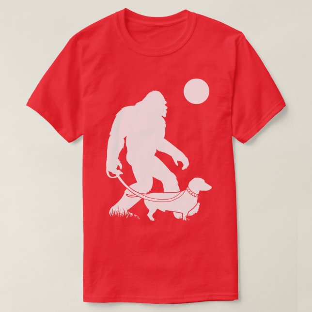 Camiseta Walking Dachshund 3 (Frente do Design)