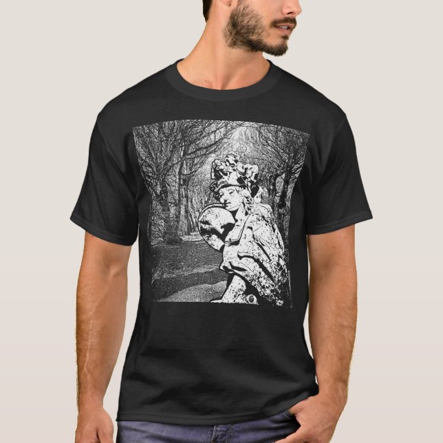 Camiseta Walküre - Skulptur mit Baum-Arkade (Frente)
