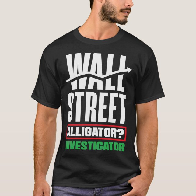 Camiseta Wall Street Alligator Investigator Day (Frente)