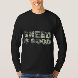 Camiseta Wall Street/ Greed é bom
