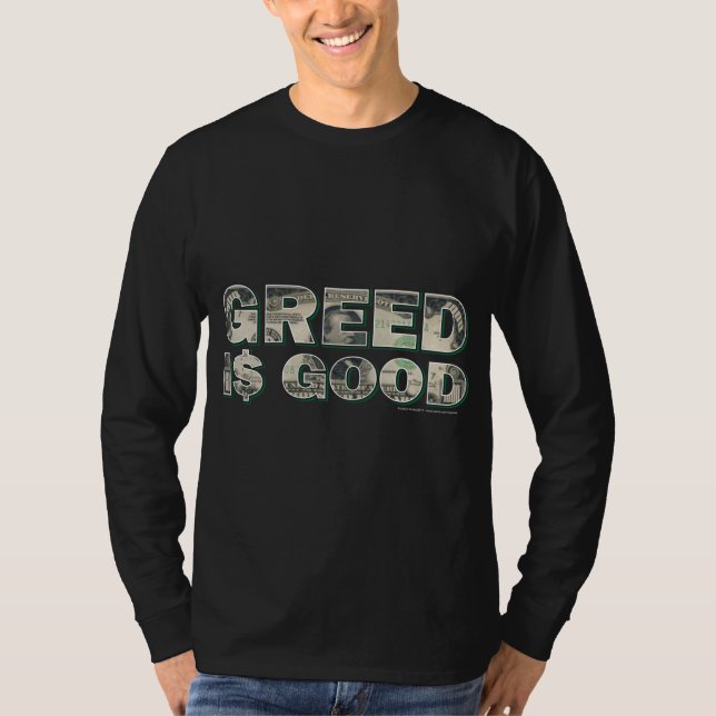 Camiseta Wall Street/ Greed é bom (Frente)
