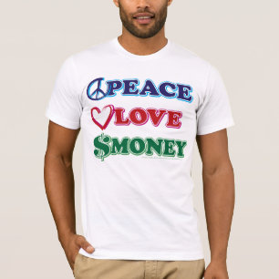 Camiseta Wall Street/Peace Love Money