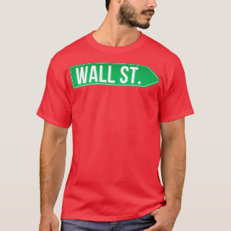 Camiseta Wall street sign