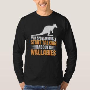 Camiseta Wallaby Kangaroo Citação Para Um Wallaby Kangaroo 