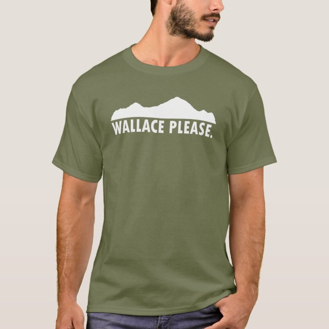 Camiseta Wallace Idaho Por Favor (Frente)