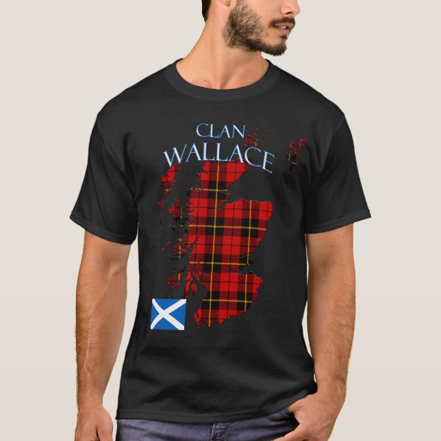 Camiseta Wallace Scottish Clan Tartan Scotland (Frente)