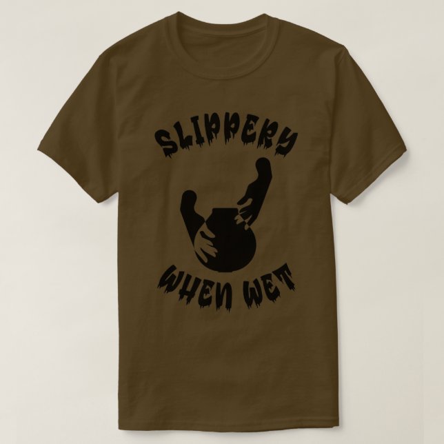Camiseta WallaceR2 Slippery Quando Clay Molhado 1B (Frente do Design)