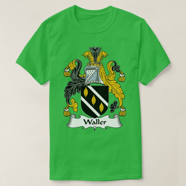 Camiseta Waller Coat of Arms Family Crest  (Frente do Design)
