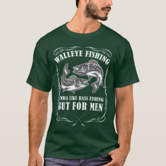 Camiseta Walleye Fishing for Men Funny Fishing Small family
