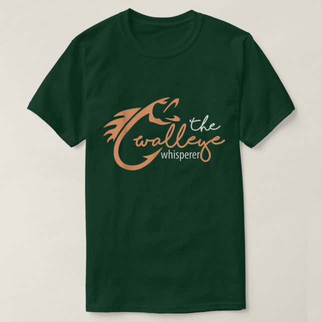 Camiseta Walleye Whisperer Engraçado Pesca Walleye Tee (Frente do Design)