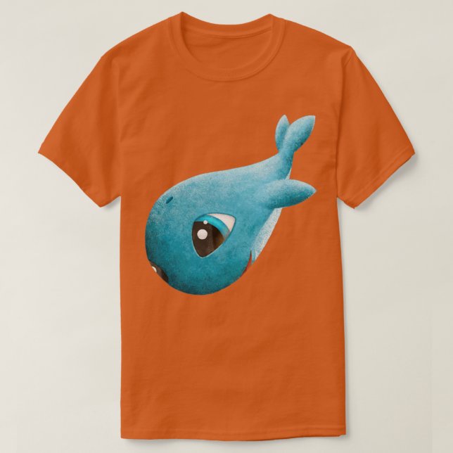 Camiseta Wallis baby whale (Frente do Design)