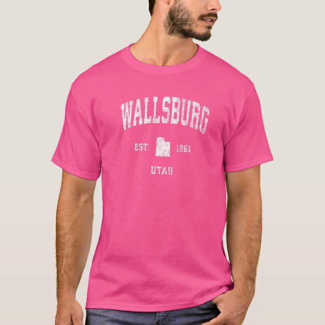 Camiseta Wallsburg Utah Ut Vintage Athletic Sports (Frente)