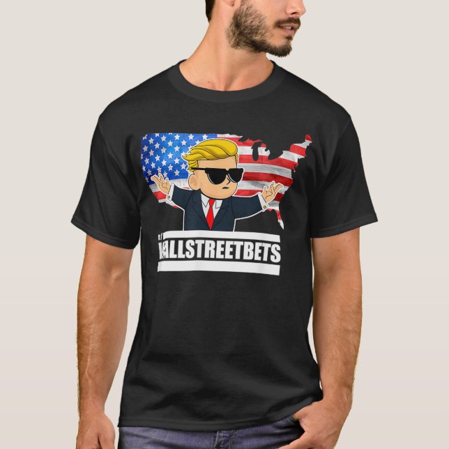 Camiseta Wallstreetbetbetes Opções do Mercado de Ações Come (Frente)