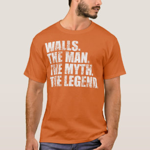 Camiseta WallsWalls Nome da família Walls sobrenome Walls S