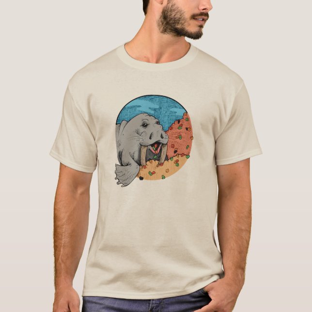Camiseta Wally, o T-Shirt Walrus (Frente)