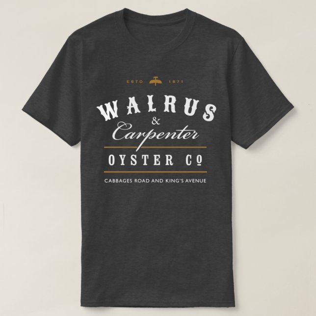 Camiseta Walrus e Carpenter  (Frente do Design)