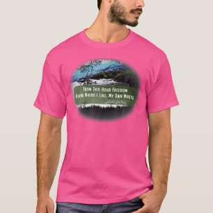 Camiseta Walt Whitman Citação Sobre Liberdade