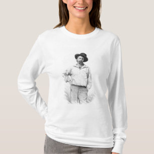 Camiseta Walt Whitman, frontispiece 'às folhas de
