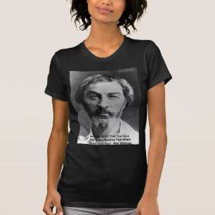 Camiseta Walt Whitman "Insult The Soul" Cita presentes e ca