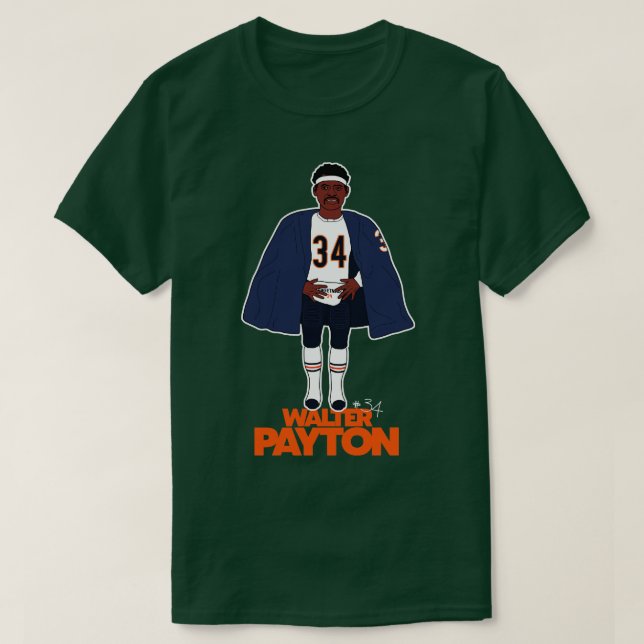 Camiseta Walter Payton Sidelidade Cape (Frente do Design)