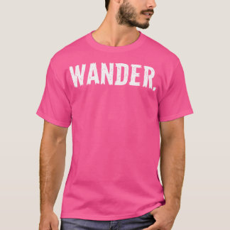 Camiseta Wander Mountain Beach Hiking Camping Distante V