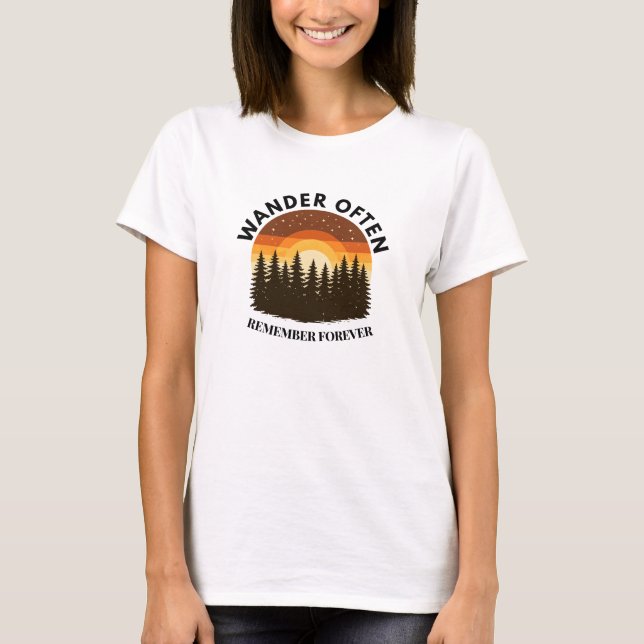 Camiseta Wander Often remember forever T-Shirt (Frente)