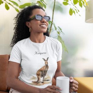 Camiseta Wanderer de Outback: Costume de Watercolor Kangaro