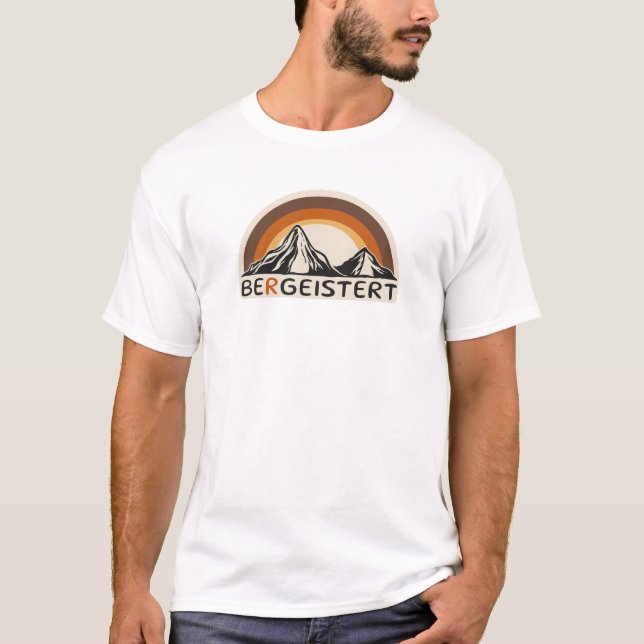 Camiseta Wanderung Berge Bergeistert lustiges kreatives (Frente)