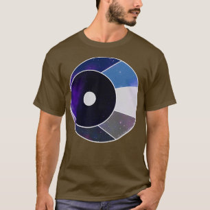 Camiseta Waning Crescent Moon white and blue