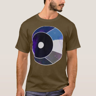 Camiseta Waning Crescent Moon white and blue