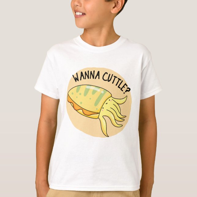 Camiseta Wanna Cuttle Funny Cuttlefish Pun (Frente)